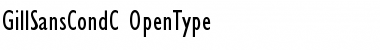 Download GillSansCondC Regular Font Title Preview