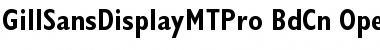 Download Gill Sans Display MT Pro Bold Condensed Font Title Preview