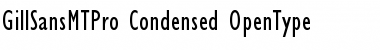 Download Gill Sans MT Pro Condensed Font Title Preview