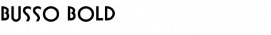 Download Busso Bold Font Title Preview