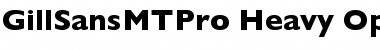 Download Gill Sans MT Pro Heavy Font Title Preview