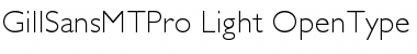 Download Gill Sans MT Pro Light Font Title Preview