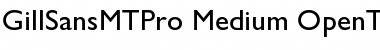 Download Gill Sans MT Pro Medium Font Title Preview