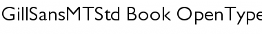 Download Gill Sans MT Std Book Font Title Preview