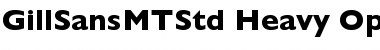 Download Gill Sans MT Std Heavy Font Title Preview