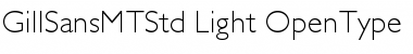 Download Gill Sans MT Std Light Font Title Preview