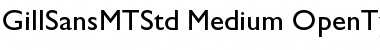 Download Gill Sans MT Std Medium Font Title Preview
