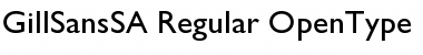 Download GillSans SA Regular Font Title Preview