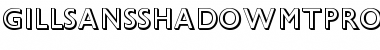 Download Gill Sans Shadow MT Pro Regular Font Title Preview
