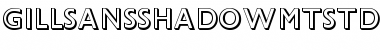 Download Gill Sans Shadow MT Std Regular Font Title Preview