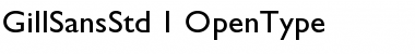 Download Gill Sans Std Regular Font Title Preview