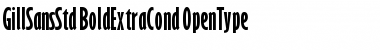 Download Gill Sans Std Bold Extra Condensed Font Title Preview
