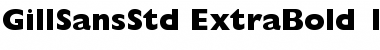 Download Gill Sans Std Extra Bold Font Title Preview