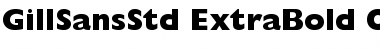 Download Gill Sans Std Extra Bold Font Title Preview