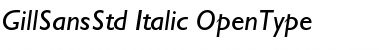 Download Gill Sans Std Italic Font Title Preview
