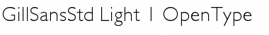 Download Gill Sans Std Light Font Title Preview