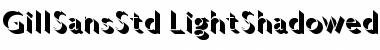 Download Gill Sans Std Light Shadowed Font Title Preview