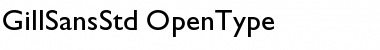 Download Gill Sans Std Regular Font Title Preview