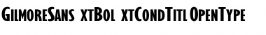 Download GilmoreSansExtBolExtCondTitl Regular Font Title Preview