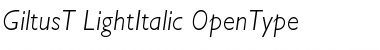Download GiltuTLigIta Regular Font Title Preview