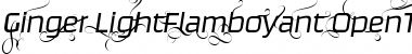 Download Ginger-LightFlamboyant Regular Font Title Preview