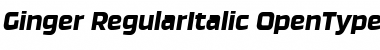 Download Ginger-RegularItalic Regular Font Title Preview