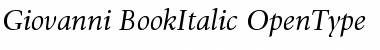 Download ITC Giovanni Book Italic Font Title Preview