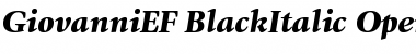 Download GiovanniEF BlackItalic Font Title Preview