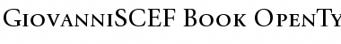 Download GiovanniSCEF Book Font Title Preview