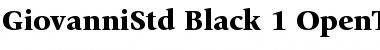 Download ITC Giovanni Std Black Font Title Preview
