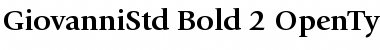 Download ITC Giovanni Std Bold Font Title Preview