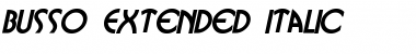 Download Busso-Extended Italic Font Title Preview