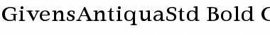 Download Givens Antiqua Std Bold Font Title Preview