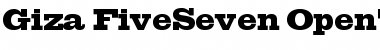 Download Giza FiveSeven Font Title Preview