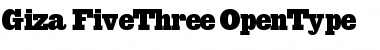 Download Giza FiveThree Font Title Preview