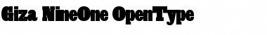 Download Giza NineOne Font Title Preview
