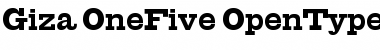 Download Giza OneFive Font Title Preview