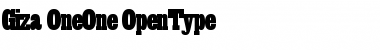 Download Giza OneOne Font Title Preview