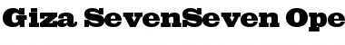 Download Giza SevenSeven Font Title Preview