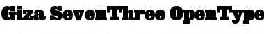 Download Giza SevenThree Font Title Preview