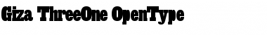 Download Giza ThreeOne Font Title Preview