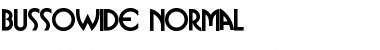 Download BussoWide Normal Font Title Preview