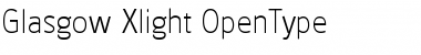 Download Glasgow-Xlight Regular Font Title Preview