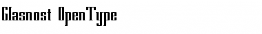 Download Glasnost Regular Font Title Preview