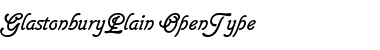Download Glastonbury Plain Font Title Preview