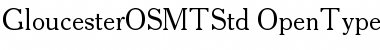 Download Gloucester OS MT Std Regular Font Title Preview