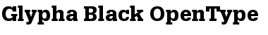 Download Glypha 75 Black Font Title Preview