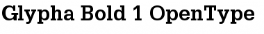 Download Glypha 65 Bold Font Title Preview