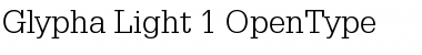Download Glypha 45 Light Font Title Preview