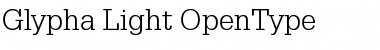Download Glypha 45 Light Font Title Preview